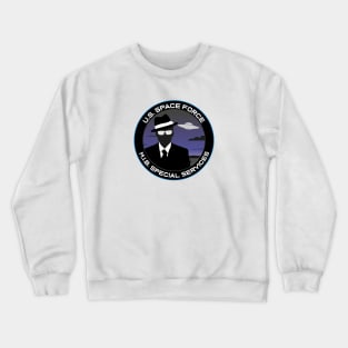 Space Force - Men in Black Special Services Emblem Crewneck Sweatshirt